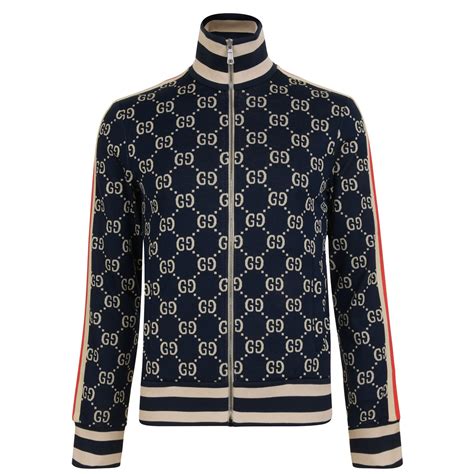 gucci tracksuit jacquard|Gucci jacquard tracksuit jacket.